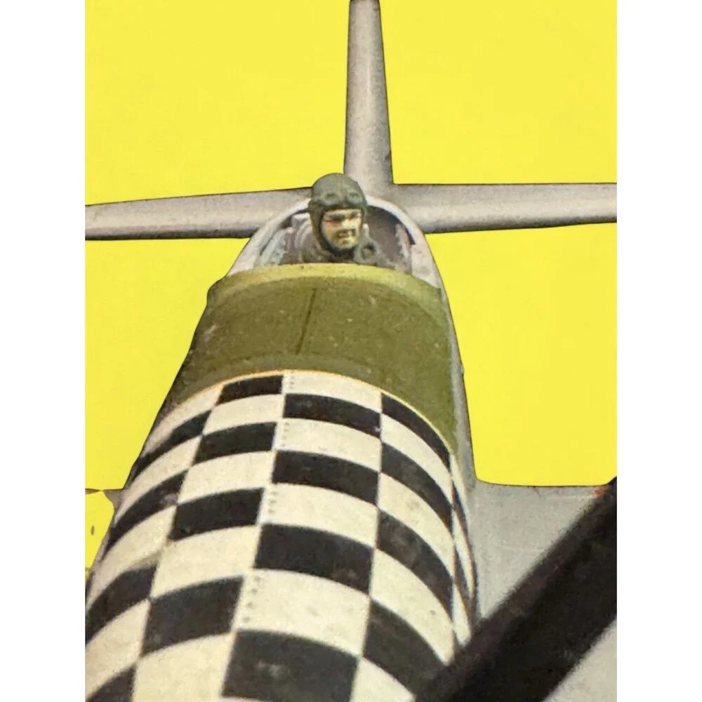 MUSTANG Model Metal Airplane P-51D Big Beautiful Doll Fighter Squadron  Desk Top